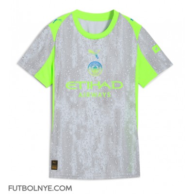 Camiseta Manchester City Rodri Hernandez #16 Tercera Equipación para mujer 2025-26 manga corta Camiseta Manchester City Rodri Hernandez #16 Tercera Equipación para mujer 2025-26 manga corta